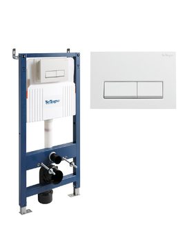 Комплект 2 в 1 Система инсталляции для унитазов BelBagno Abile BB-101-M-BR