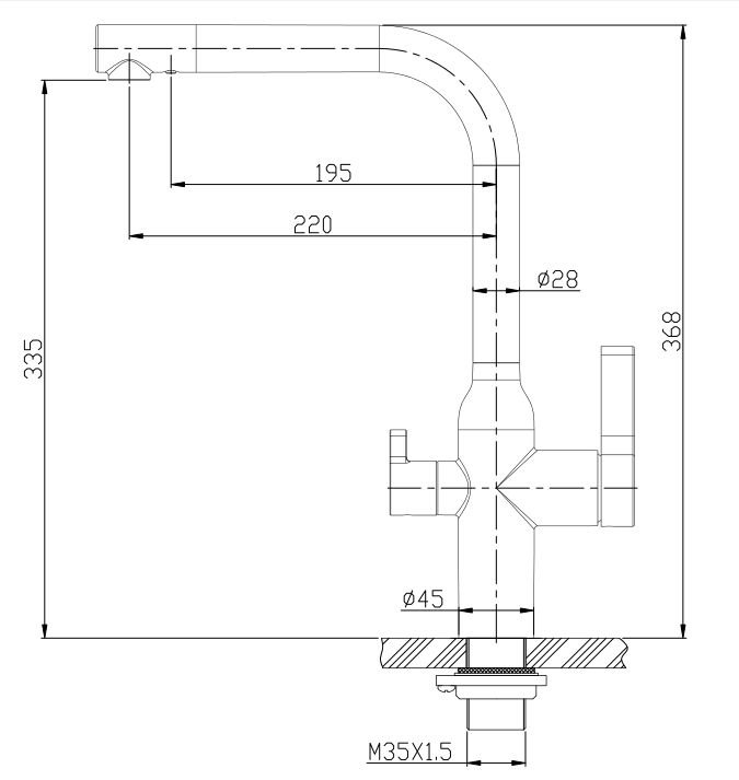 Смеситель для кухни BelBagno BB-LAM57-IN сатин, цвет серый - фото 2