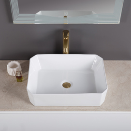 Фото Раковина накладная BelBagno BB1386 49 см белая