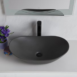 Раковина накладная BelBagno BB1404-H311 61 см серая матовая (Уценка: царапина)