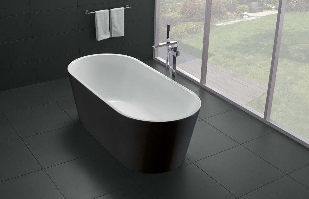 Акриловая ванна BelBagno Abile BB71-1700-NERO 170x80