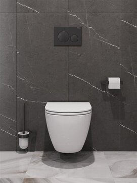 Фото Унитаз подвесной BelBagno COMPATTO BB003CH-TOR/SC безободковый, сиденье с микролифтом