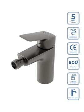 Смеситель для биде BelBagno DUE DUE-BD-GM-W0 оружейная сталь