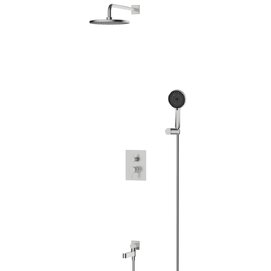 Встраиваемая душевая система с изливом BelBagno Delta 2.0 DEL2.0-VDSET-IN сатин