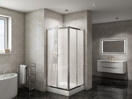Душевой уголок BelBagno Due DUE-A-2-90-C-Cr