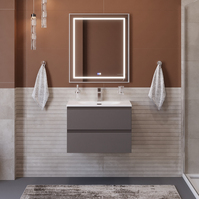 Мебель для ванной BelBagno KRAFT 60 см подвесная, темно-серая матовая
