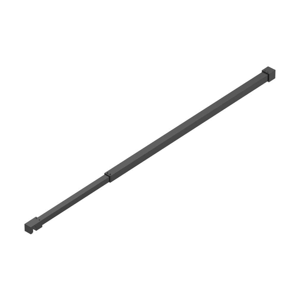 Душевая перегородка BelBagno Kraft Walk In 90х195 KRAFT-L-1-90-C-NERO стекло прозрачное профиль черный 17060₽