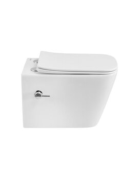 Фото Унитаз подвесной BelBagno KRAFT-TOR BB7106CH-TOR-BS/SC безободковый, с функцией биде, сиденье с микролифтом