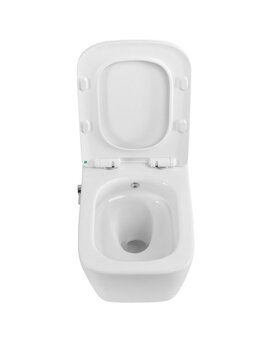 Фото Унитаз подвесной BelBagno KRAFT-TOR BB7106CH-TOR-BS/SC безободковый, с функцией биде, сиденье с микролифтом