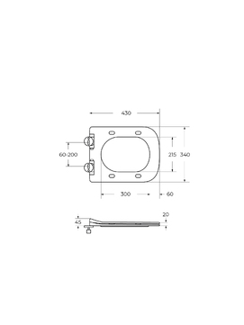 Фото Унитаз подвесной BelBagno KRAFT-TOR BB7106CH-TOR-BS/SC безободковый, с функцией биде, сиденье с микролифтом