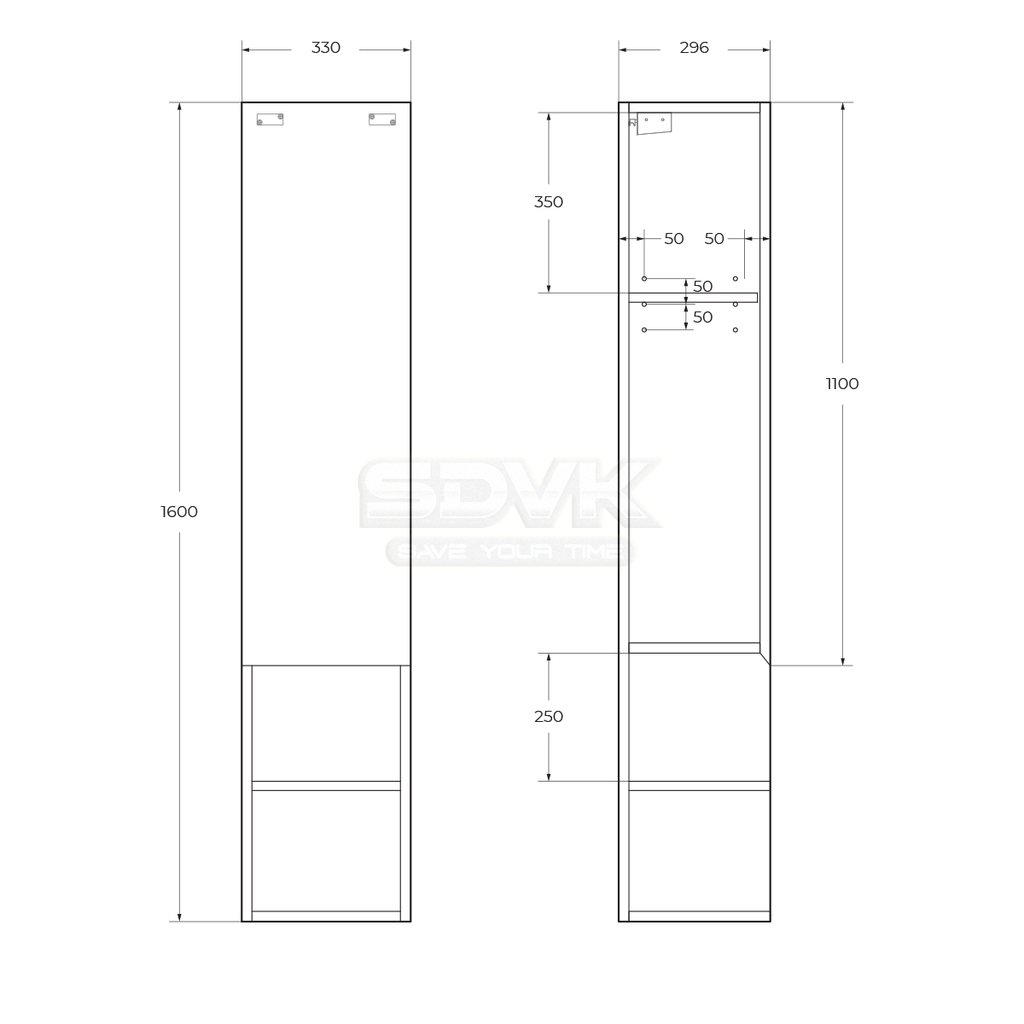 Мебель для ванной комнаты belbagno kraft 700