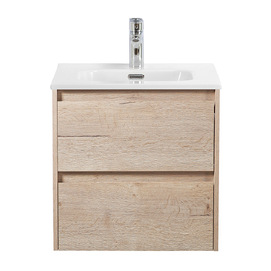 Мебель для ванной комнаты BelBagno Kraft 50 см подвесная, Rovere Galifax Bianco