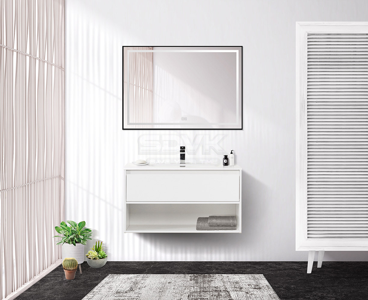 тумба с раковиной belbagno kraft 100 bianco opaco