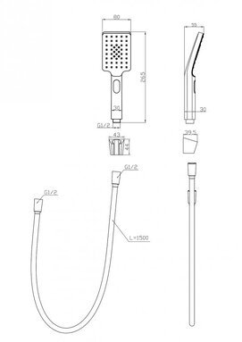 Фото Смеситель для ванны с душем BelBagno LUCE LUC-VASM-ORO золото