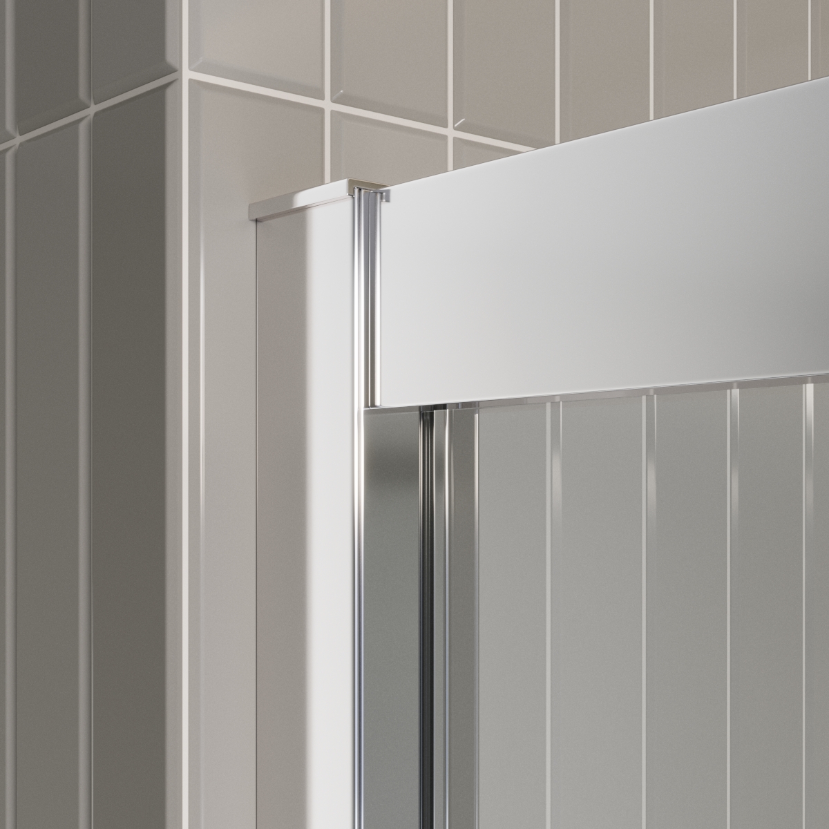 Душевой уголок BelBagno Luce 100x100 LUCE-A-2-100-C-Cr стекло прозрачное, профиль хром, без поддона, размер 100x100 - фото 5