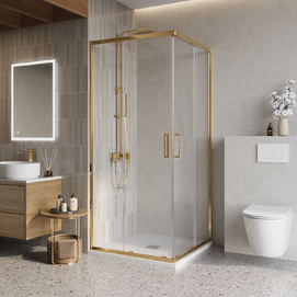 Душевой уголок BelBagno Luce LUCE-A-2-100-C-ORO
