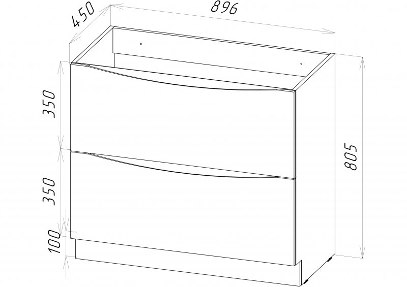 Тумба под раковину BelBagno MARINO-900-2C-SO-WO-P, цвет бежевый - фото 2