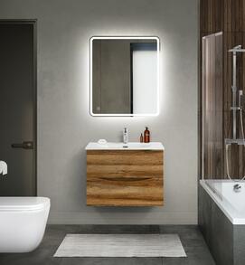Мебель для ванной комнаты BelBagno MARINO-CER-MINI 70 см, подвесная, Rovere Rustico