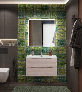 Мебель для ванной комнаты BelBagno Marino-Cer-N MARINO-CER-N-800-2C-SO-RG-P