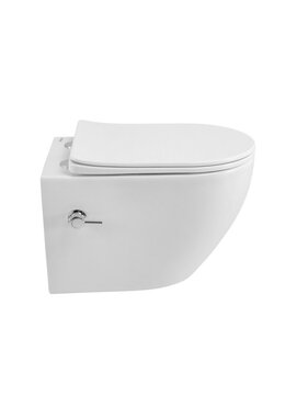 Фото Унитаз подвесной BelBagno MARINO-TOR BB7026CH-TOR-BFS/SC безободковый, с функцией биде, сиденье с микролифтом