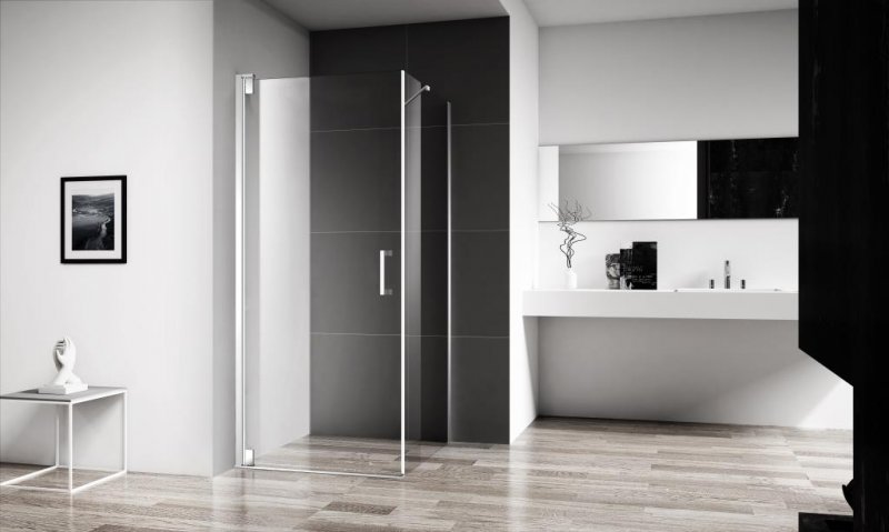 Душевой уголок BelBagno Marmi 60х90 MARMI-AH-1-60/90-C-Cr стекло прозрачное, профиль хром, без поддона, размер 60х90 - фото 2