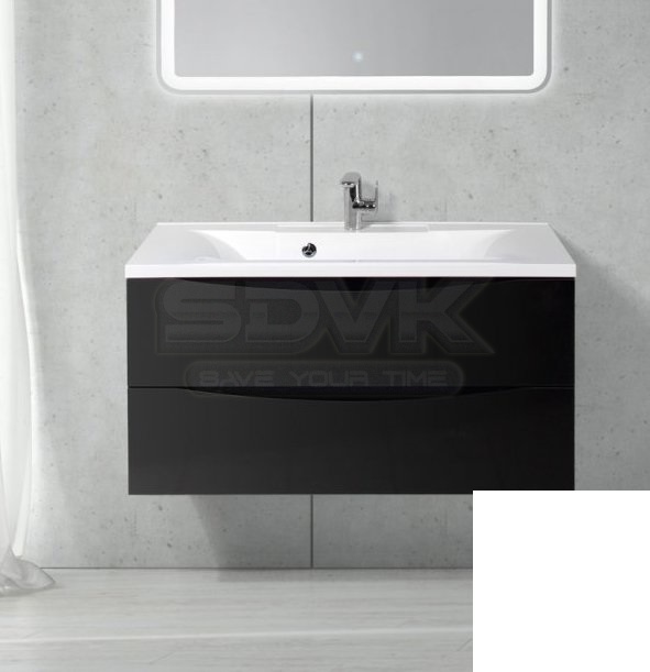 Тумба с раковиной belbagno marino 70 bianco lucido