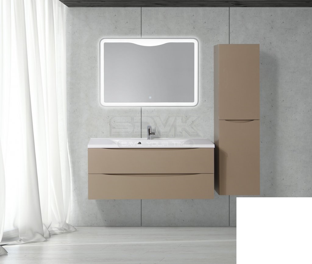 Тумба с раковиной belbagno marino 120 bianco opaco