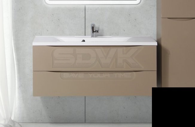 Тумба с раковиной belbagno marino 60 nero lucido