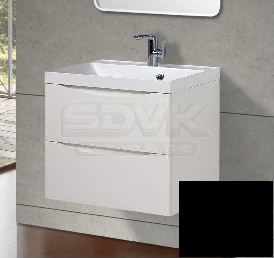 Тумба с раковиной belbagno marino 60 nero lucido