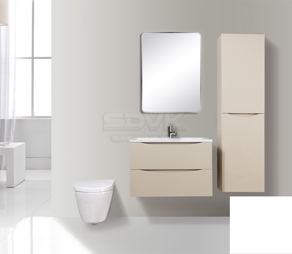 Тумба с раковиной belbagno marino 75 bianco lucido