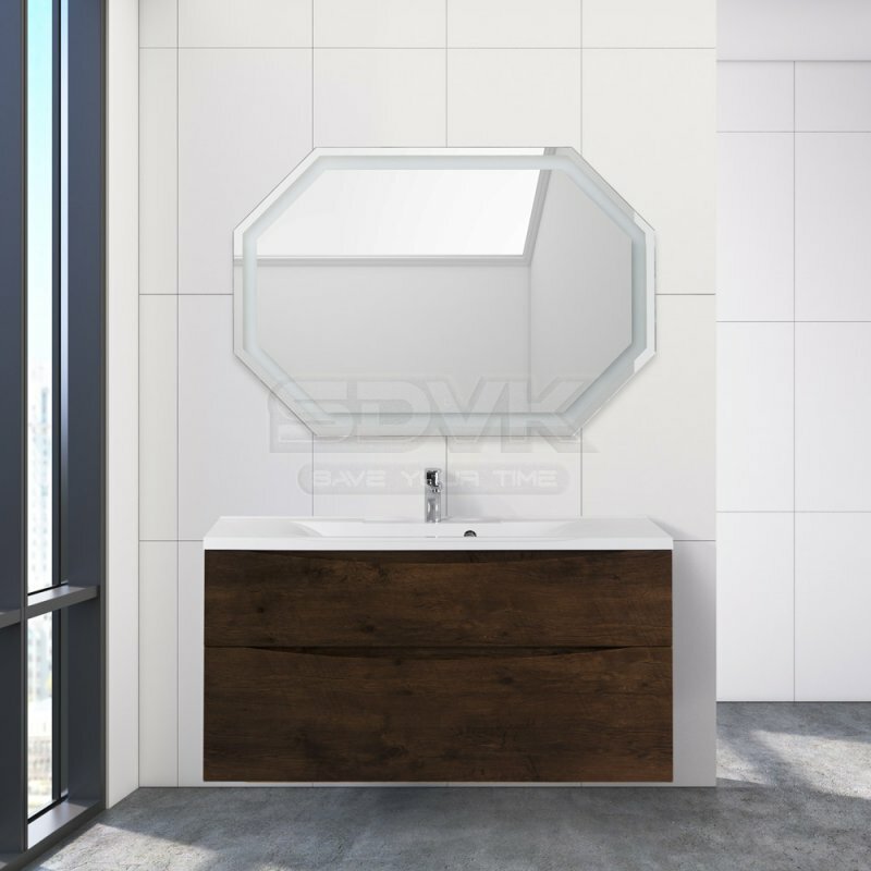 Тумба с раковиной belbagno marino 90 rovere moro