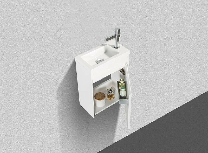 Мебель для ванной комнаты BelBagno PIETRA MINI 46 R Bianco Lucido, цвет белый - фото 3