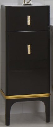 Шкаф BelBagno Prado PRADO-1100-AC-PC-NL, цвет черный - фото 1