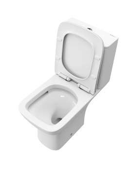 Фото Унитаз-компакт BelBagno ROMANO-TOR  BB2803CP/T-TOR/SC безободковый, белый, с крышкой микролифт