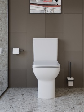 Фото Унитаз-компакт BelBagno ROMANO-TOR  BB2803CP/T-TOR/SC безободковый, белый, с крышкой микролифт