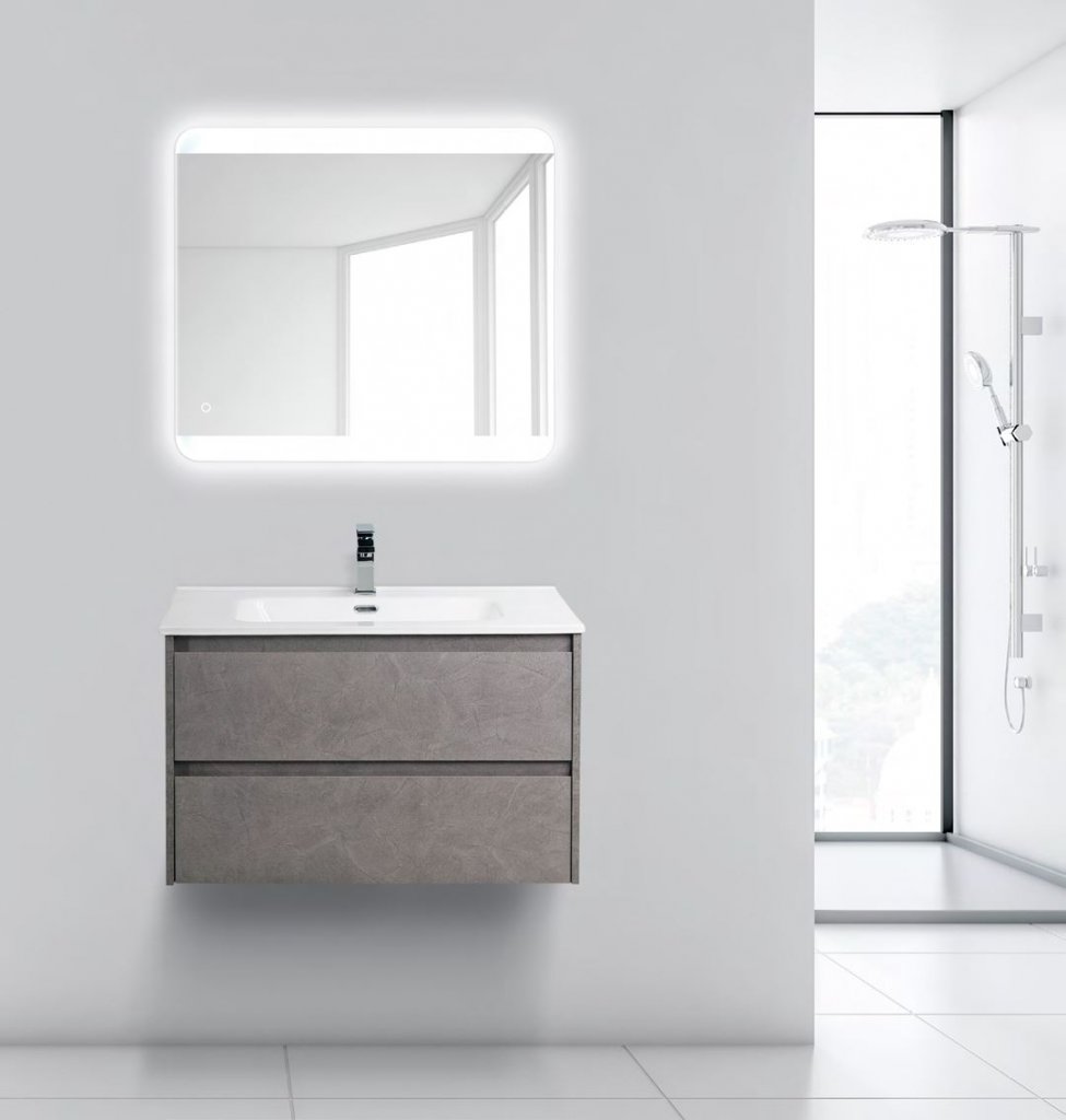 Зеркало с подсветкой BelBagno SPC-CEZ-800-700-LED-TCH, цвет белый - фото 2