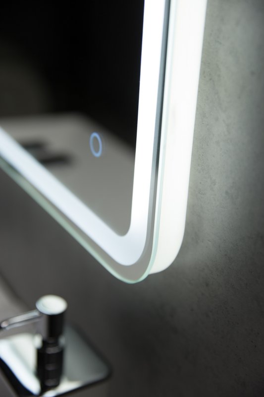 Зеркало с подсветкой BelBagno SPC-MAR-1000-600-LED-BTN, цвет белый - фото 4