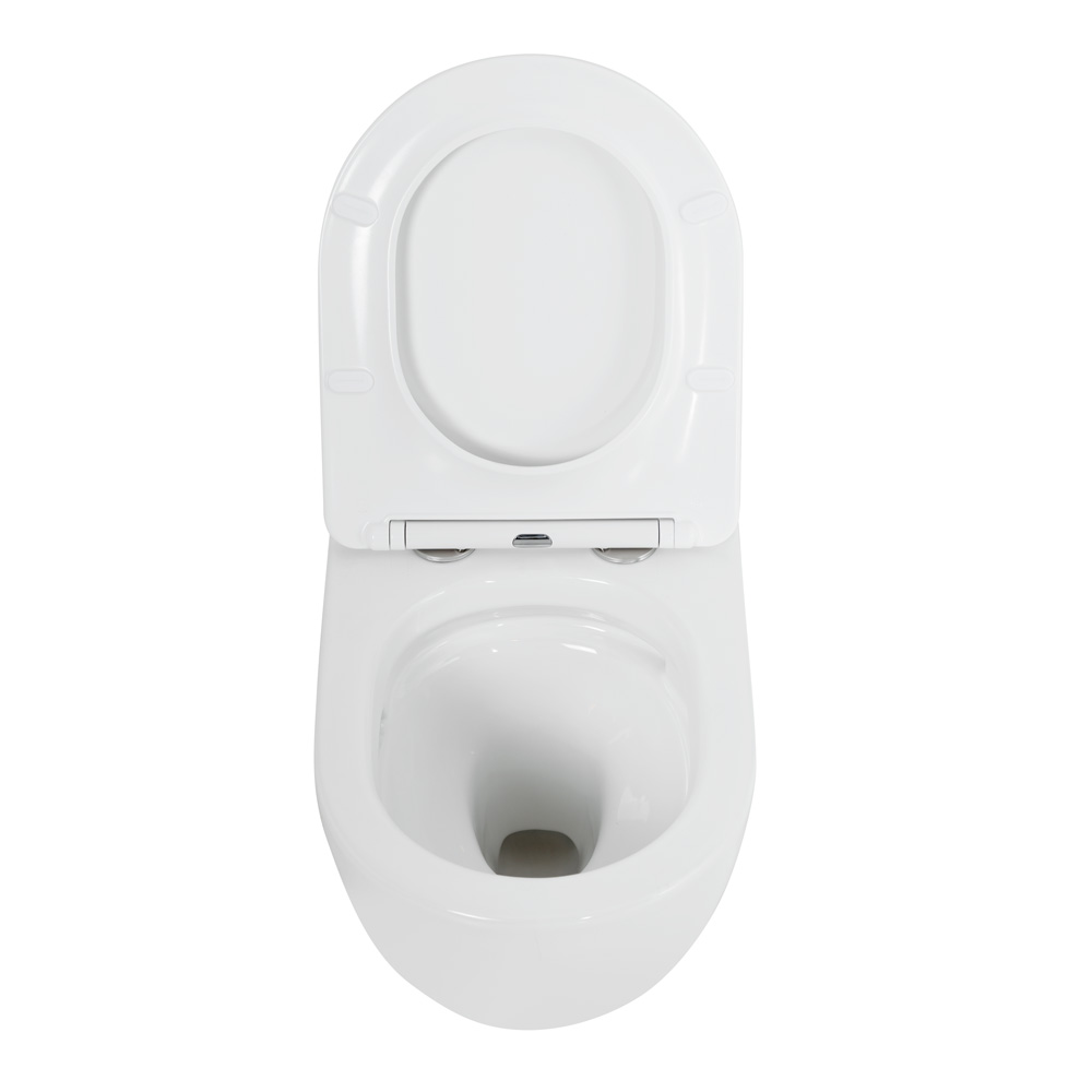 Комплект унитаз с инсталляцией BelBagno Stylus CZR-6601-TH-TOR/CZR2316SC/BB002-80/BB014-SR-BIANCO безободковый, микролифт белый - фото 5