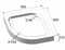     BelBagno 90x90 TRAY-BB-R-90-550-15-W 1