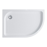 Душевой поддон BelBagno Tray 100x80 TRAY-BB-RH-100/80-550-15-W-L угловой левый, с сифоном, белый