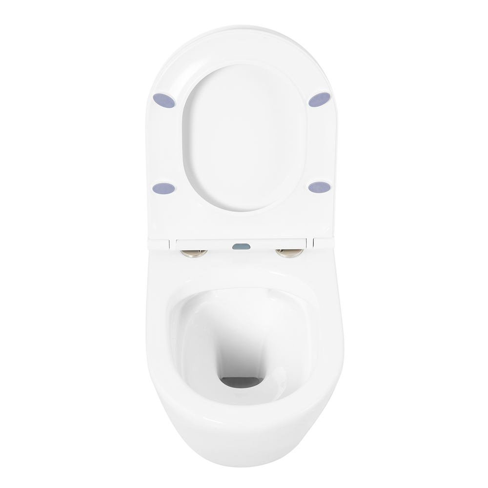 Комплект унитаз с инсталляцией BelBagno Tre BB8001CHR/SC/BB002-80/BB014-SR-BIANCO безободковый, микролифт, белый, кнопка белая - фото 5