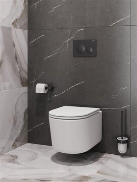 Фото Унитаз подвесной BelBagno UNIQUE BB007CH-TOR/SC безободковый, сиденье с микролифтом