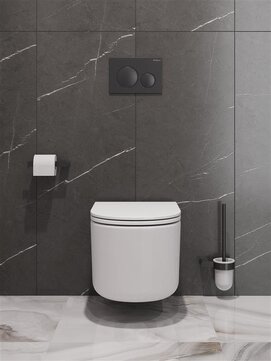 Фото Унитаз подвесной BelBagno UNIQUE BB007CH-TOR/SC безободковый, сиденье с микролифтом