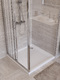 Фото Душевой уголок BelBagno UNO-195 100x70 UNO-195-AHF-31-100/70-C-Cr стекло прозрачное, профиль хром 3