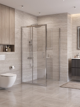 Душевой уголок BelBagno UNO-195 UNO-195-AH-1-100/90-C-Cr