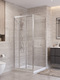 Фото Душевой уголок BelBagno UNO-195 100x90 UNO-195-AHF-31-100/90-C-IN стекло прозрачное, профиль сатин 0