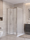 Фото Душевой уголок BelBagno UNO-195 100x90 UNO-195-AHF-31-100/90-P-Cr стекло рифленое, профиль хром 0