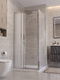 Фото Душевой уголок BelBagno UNO-195 100x90 UNO-195-AHF-31-100/90-P-Cr стекло рифленое, профиль хром 2