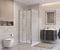 Фото Душевой уголок BelBagno UNO-195 100x90 UNO-195-AHF-31-100/90-P-Cr стекло рифленое, профиль хром 4