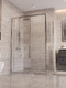 Фото Душевой уголок BelBagno UNO-195 110x100 UNO-195-AH-1-110/100-C-Cr стекло прозрачное, профиль хром 2